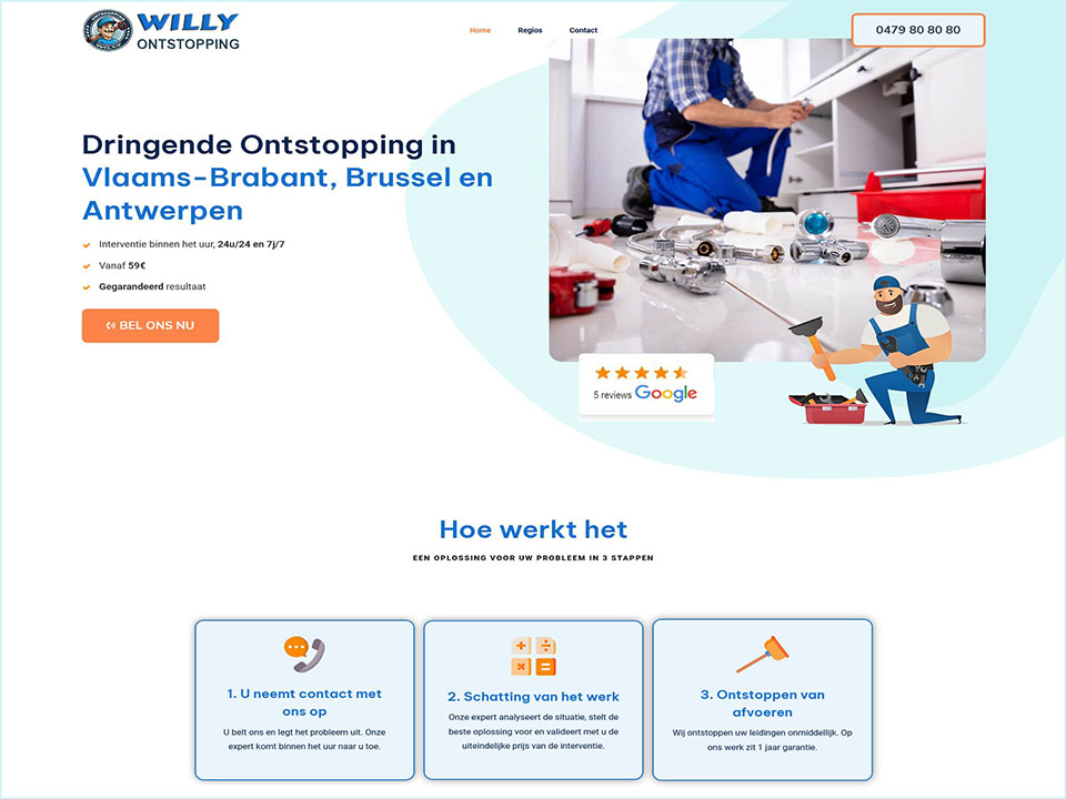 loodgieters Willebroek | Willy Ontstopping